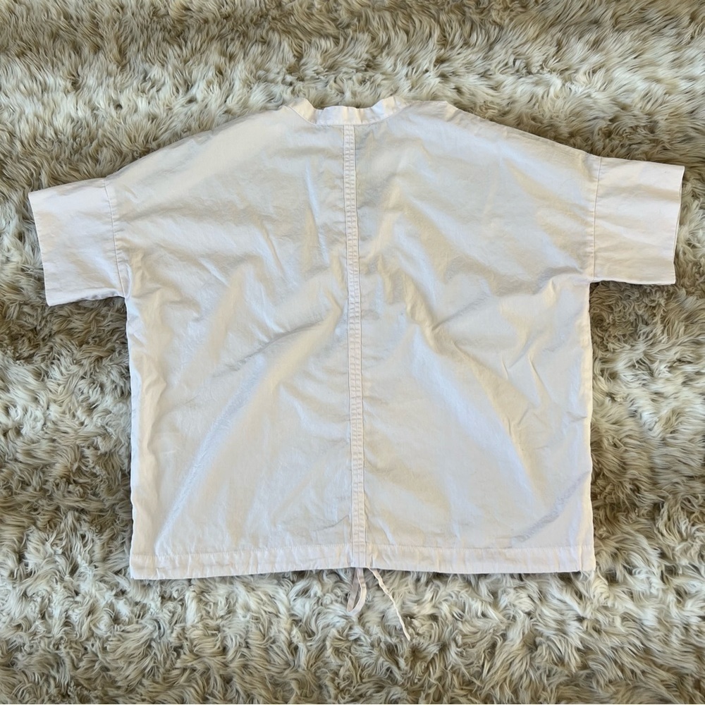 VINCE. Drawstring Popover Blouse - Picture 3 of 7
